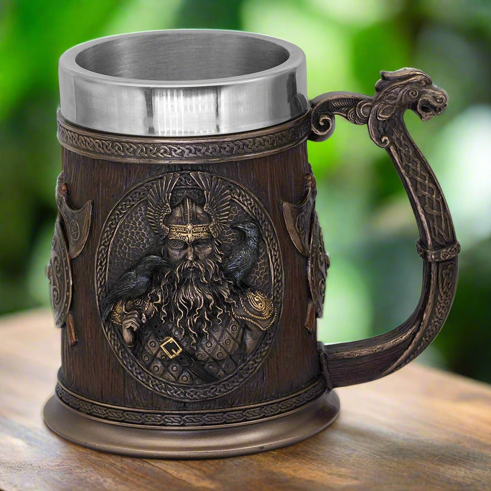 An original vikings beer mug - norse mythology